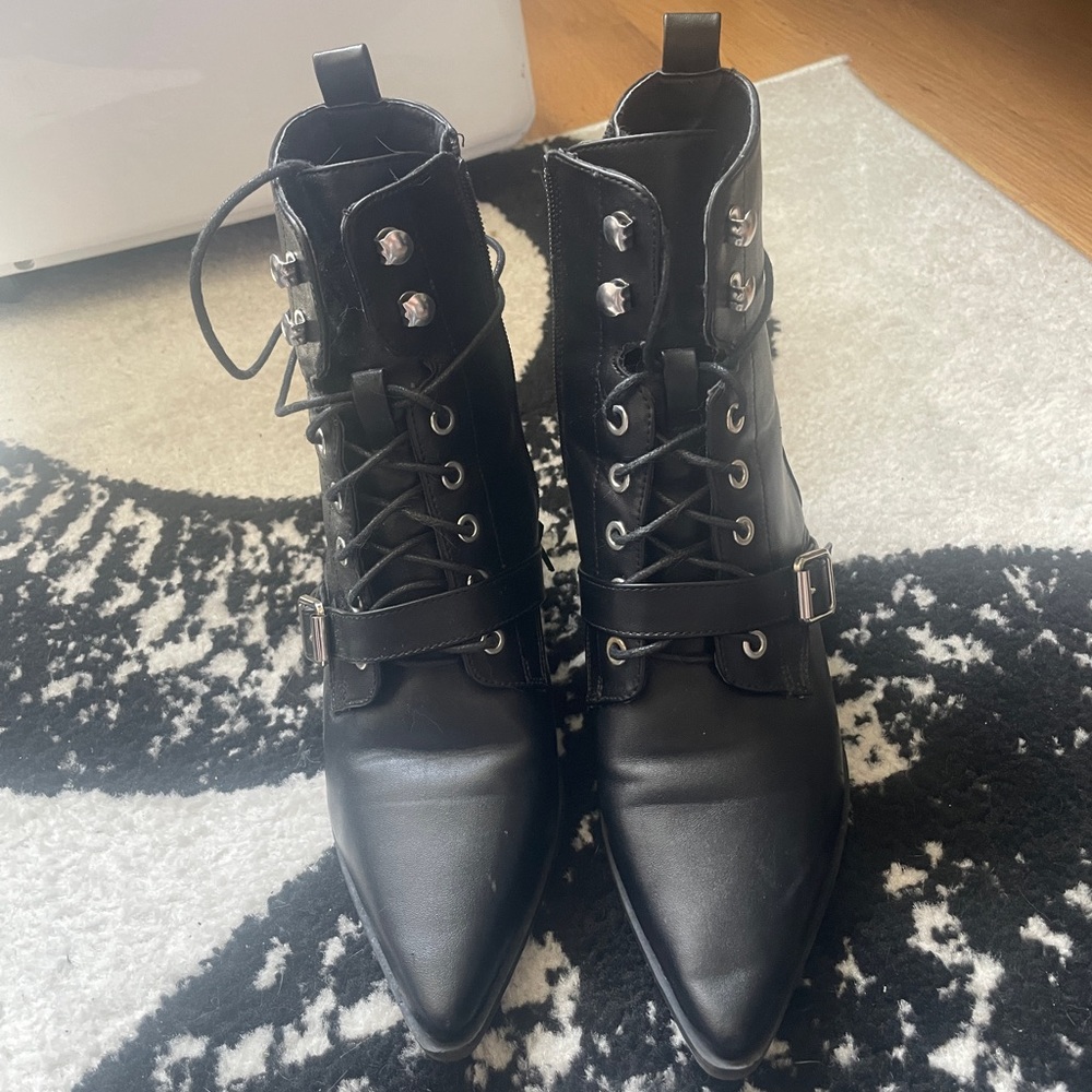 Lace up Victorian style boots